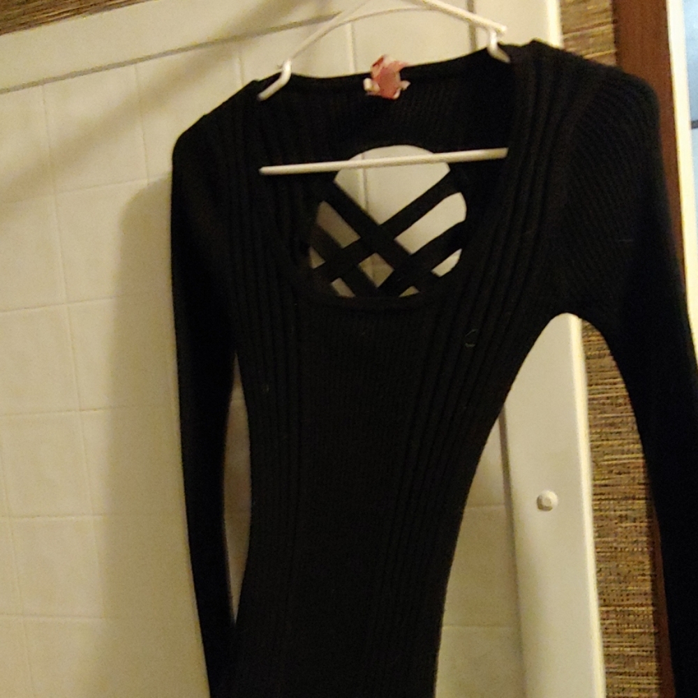 Derek Heart Black Sweater Dress